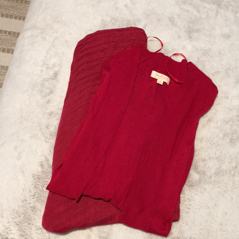 SOLD!!!!!  2x New Red cardigans S